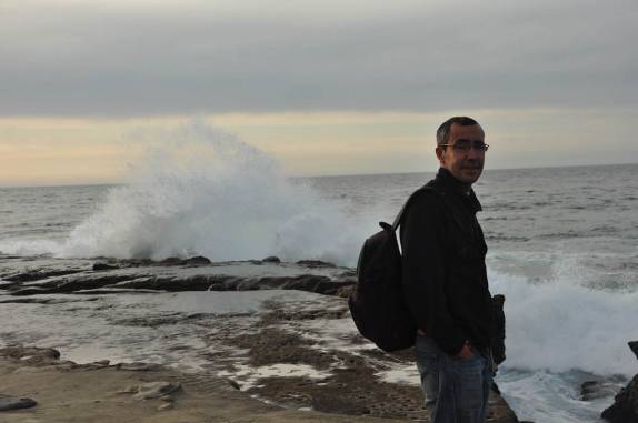 Fim de tarde no litoral de La Jolla, em San Diego, no sul da Califórnia - Estados Unidos